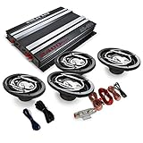 Il set Auto Hi-Fi | Amplificati ulteriormente dall'amplificatore da 2400W, il suono verrà propagato grazie a splendidi diffusori da 15x23cm (6x9”), consegnati in ben 4 esemplari, per un Sound-System completo per la vostra automobile.