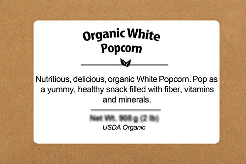 Be Still Farms Organic White Popcorn (2lb) Organic Popcorn Kernals Non GMO - Uncooked Corn - Healthy Popcorn Kernels make for delicious GMO Free Popcorn - Gluten Free Snacks - Vegan Snacks - Thumbnail 3