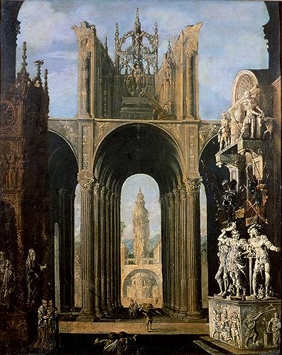 Peinture sur toile architectural de François De Nome SERENDIPITP toile premium 60x90