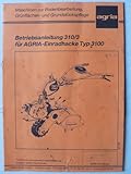  Agria Einradhacke Typ 3100 - Original Betriebsanleitung 310/3