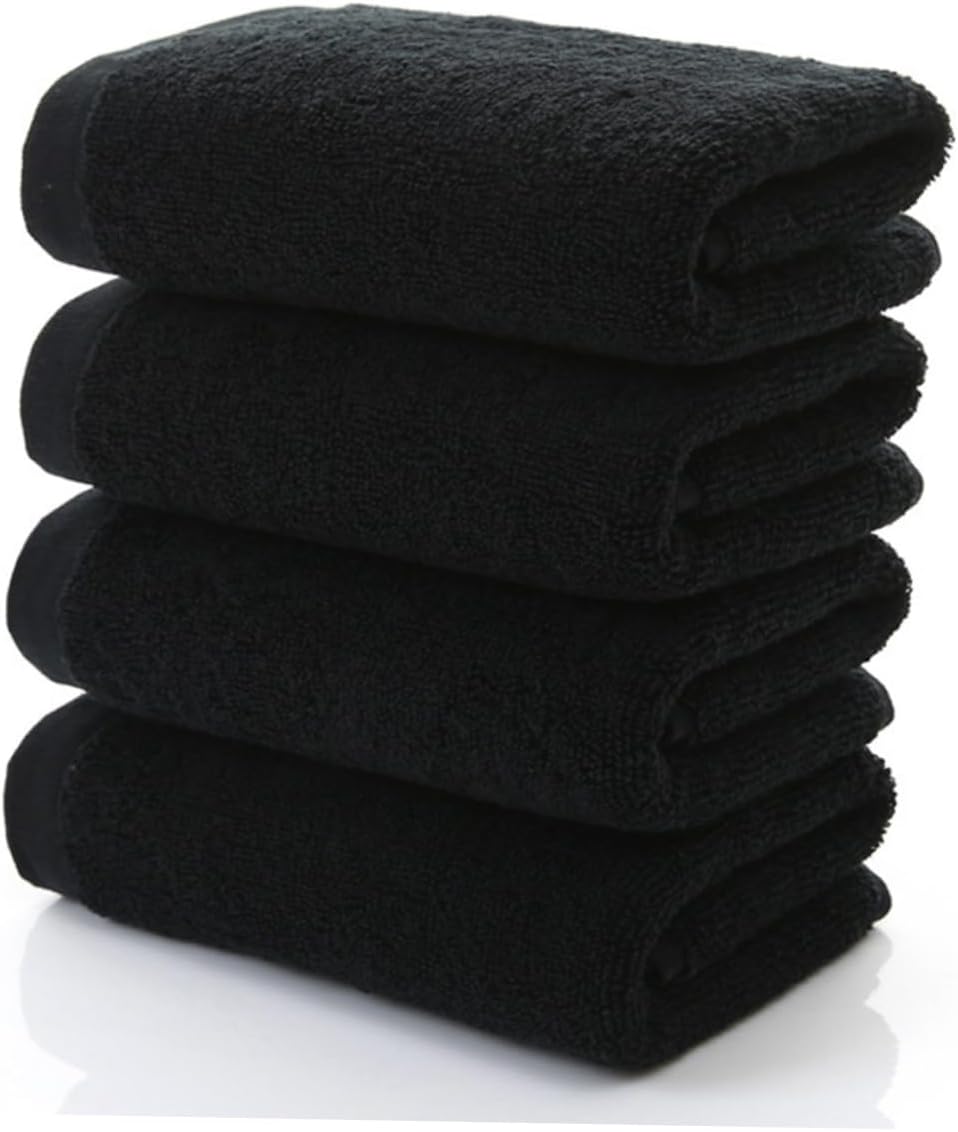 Zerodeko 1PC Black Bath Towel Bath Towels Black Absorbent