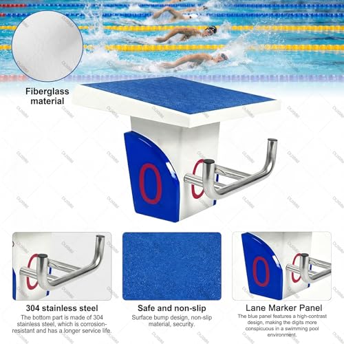 Planche de plongée pour compétition extérieure et intérieure de natation