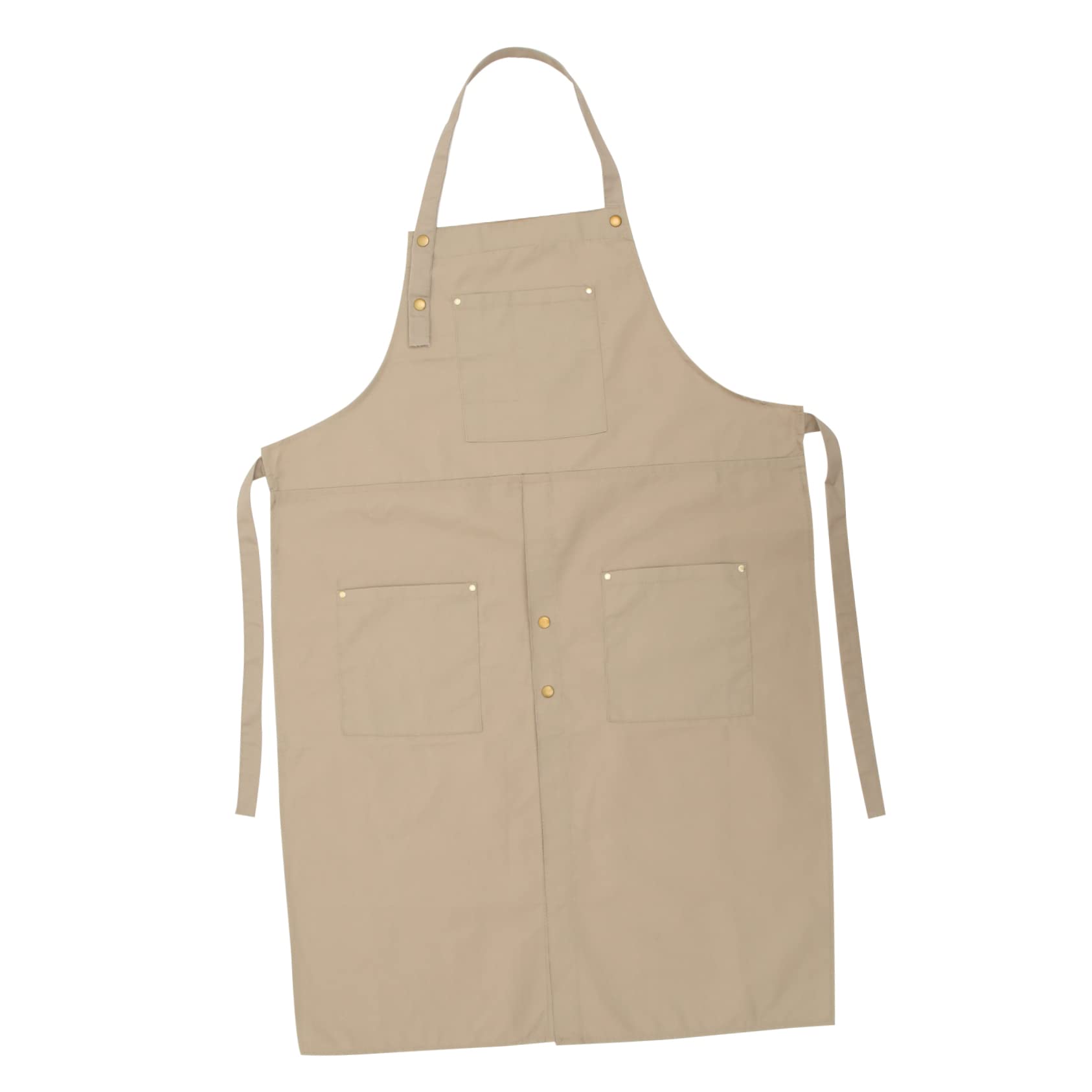 Tablier en Toile Grosse Taille avec Poches, Kaki, pour Grillage