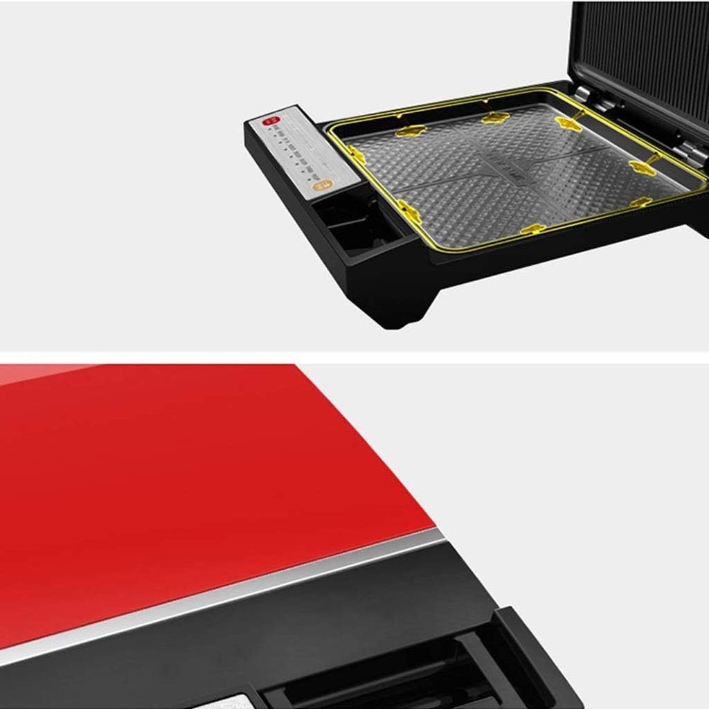 Compact Electric Baking Pan, Up Square Omelet Maker 180 Degrees Nonstick Hot Oven Cooker for Pizza, Burgers, Cookies