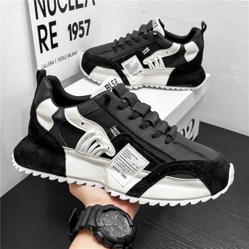 Men's Low - top Lace - up Casual Sneakers: Breathable Mesh, Thick Bottom. Great for Running, Jogging, Camping, All - Season Wear.2