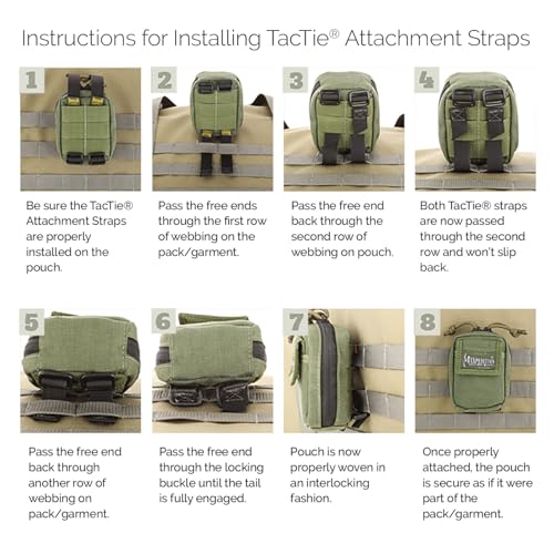 Maxpedition 3-Inch TacTie - Pack Of 4