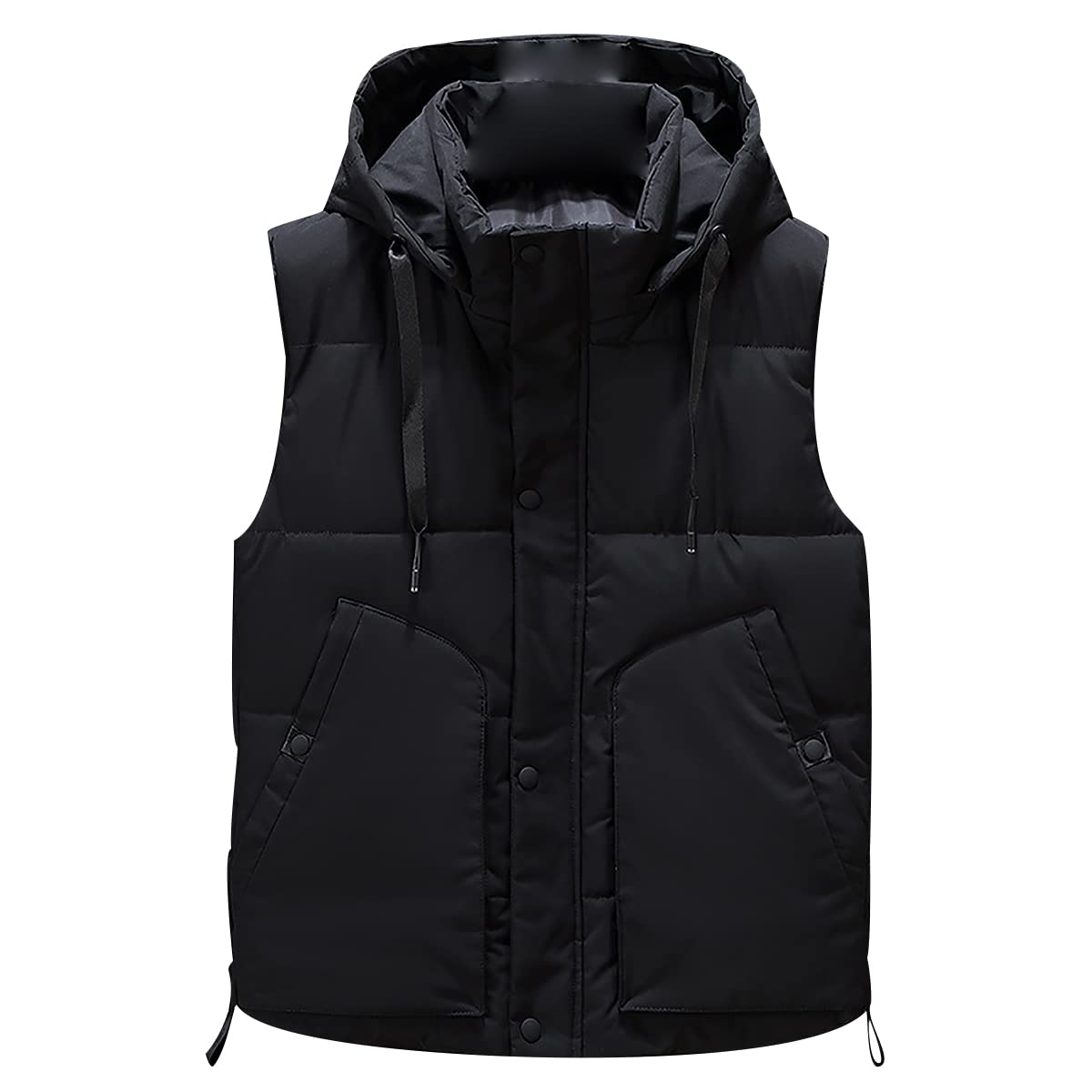 Chaleco Camuflaje Hombre Invierno Casual Chalecos Acolchados Hombre Abrigo Chaleco Capucha Acolchado Guateado Grueso Chaqueta Sin Mangas para Hombre con Bolsillos Caballero Tallas Grandes Informal