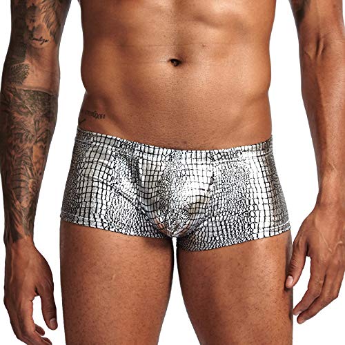 Naturemore Men Swimwear Swim Boxer Underwear Briefs Pad Board Snakeskin Surf Shorts Trunks Swimsuits2