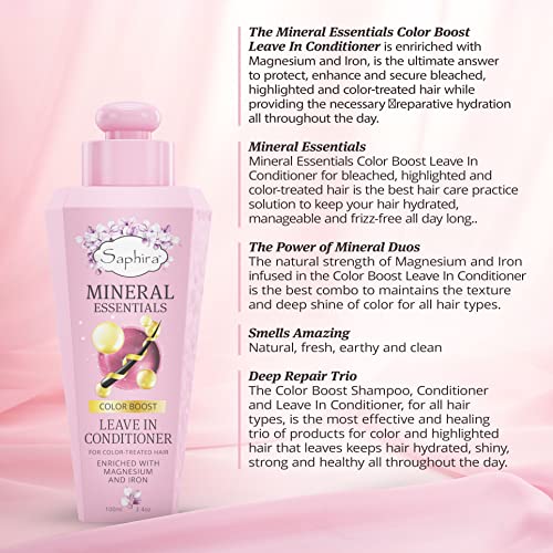 Saphira Mineral Essentials CBL3 Color Boost Leave-In Conditioner For Color-Treated Hair thumb #1