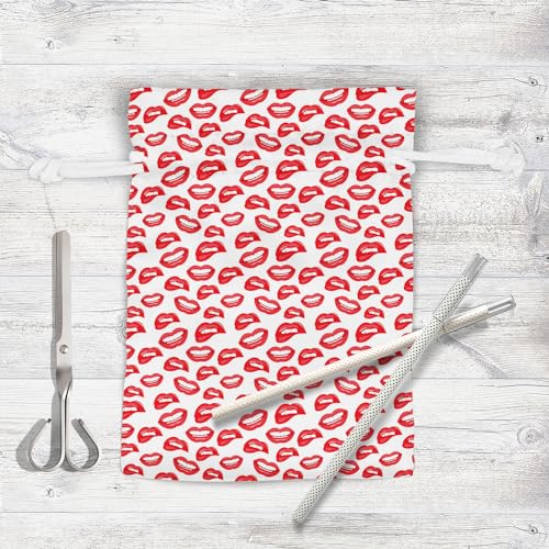 Image of ArtzFolio Lips D3 | Pouch Wrist Potli Bag | Bag for Weddings & Casual Parties