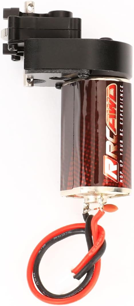 RCAWD 160% More Power Motor 180 51T CR18P Transmission Gearbox Set for Hobbyplus 1/18 CR18P EVO Rock Van Trail Hunter Series Upgrades Part Silver