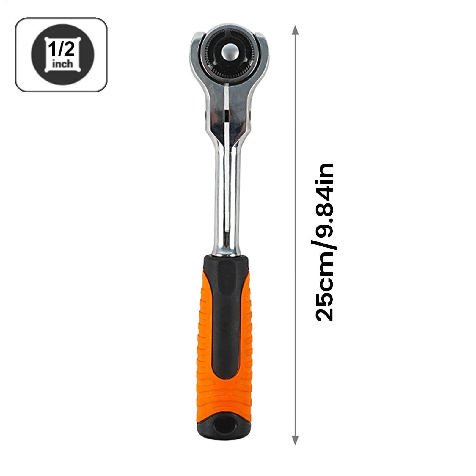 Herramienta de llave de carraca, cabezal giratorio de 72 dientes para reparación de automóviles, garaje, hogar, bicicleta, motocicleta y mantenimiento de automóviles