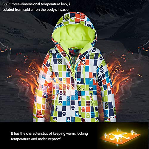 Combinaison de ski enfants chaude ensemble de ski hiver coupe-vent - 3