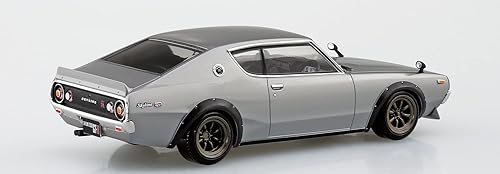 Miniatura 3 de Aoshima Nissan C110 Skyline GT-R Custom Silver 132 Kit de modelo a escala 132
