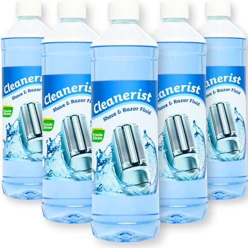 cleanerist Recharge de liquide pour rasoir Braun et tous les cartouches de Stations de nettoyage avec CCR, 5 x 1 L