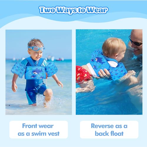 Image of MoKo Toddler Arm Floaties 20-50lbs, Swim Vest Water Wings for Kids Pool