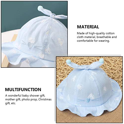 STOBOK Meninas da Criança Do Bebê Chapéu de Sol Ajustável Pescador Chapéu de Pala de Sol Chapéu de P