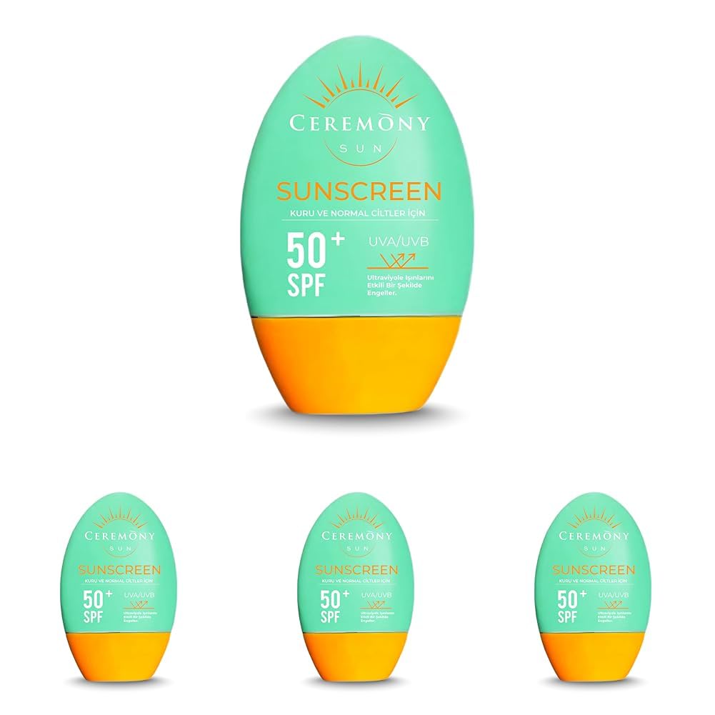 CEREMONY GÜNEŞ KREMİ 50+SPF KURU VE NORMAL CİLT. (4 paketi)