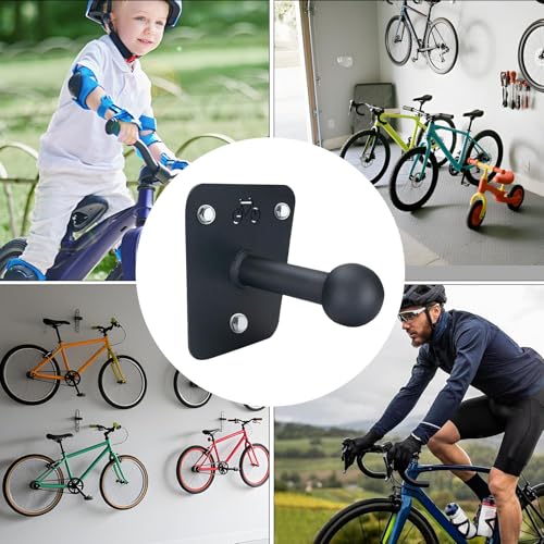 Soporte de almacenamiento resistente para bicicleta con gancho de pared 5