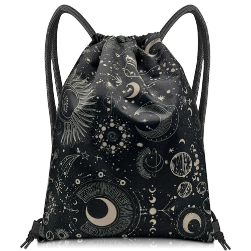 Drawstring Backpack Draw String Bag Sports Gym Bags Waterproof Cute Aesthetic Sackpack for Unisex Women Sports Beach Travel(13