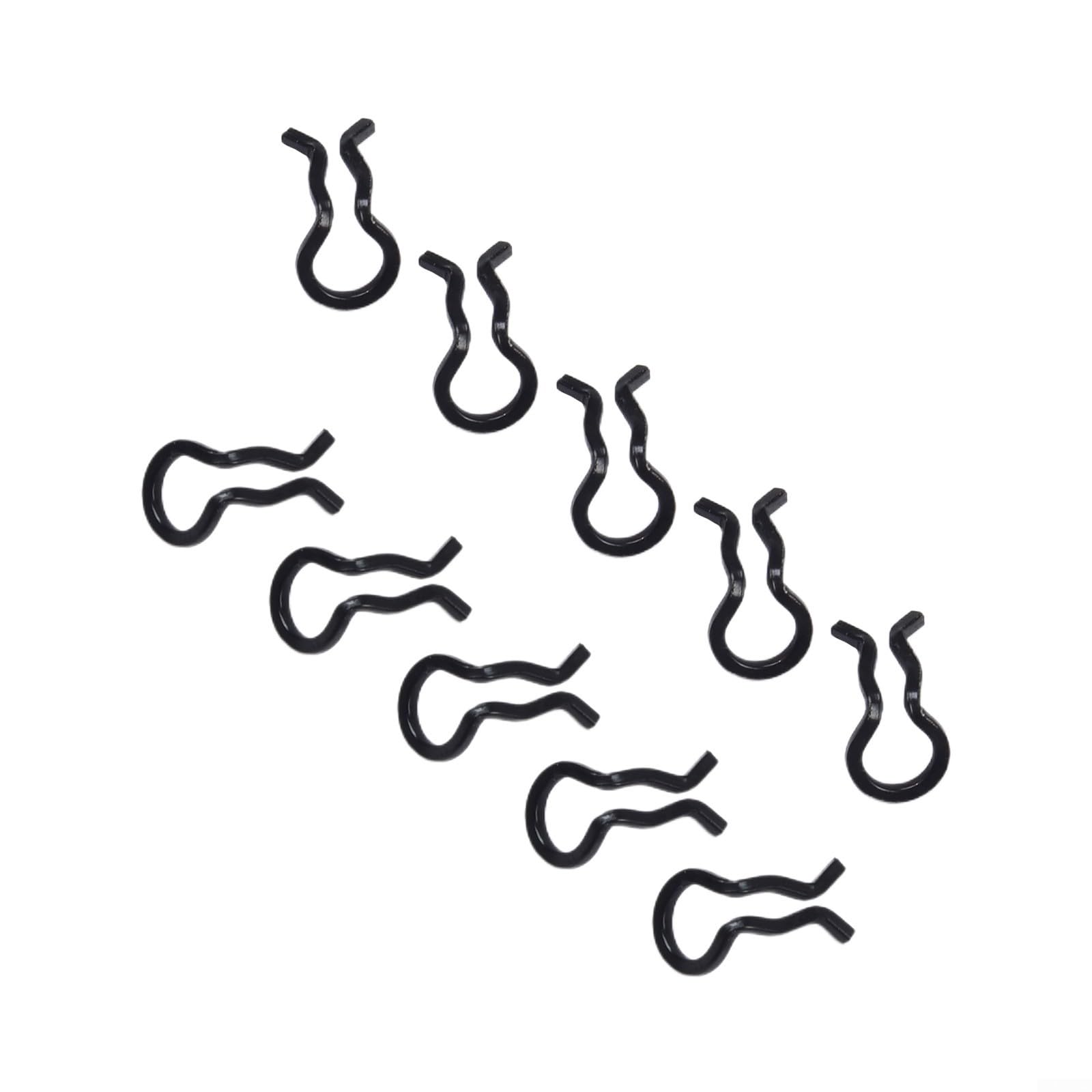 Clip per pastiglie freno in acciaio inossidabile per XT/SLX/XTR e per Formula per MEGA, set di clip a molla per pinza da bicicletta, 10 pezzi (nero)