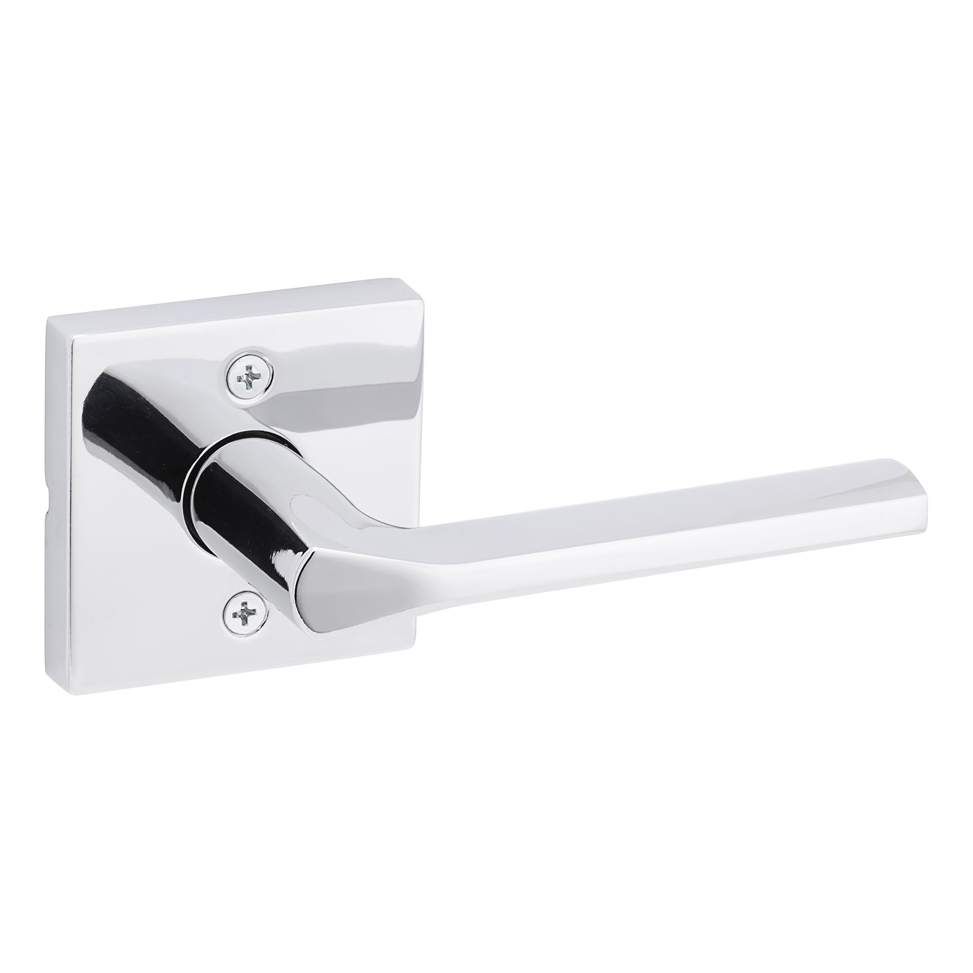 Kwikset Lisbon Lever poignée de porte premium chrome poli aux finitions miroirs impeccables