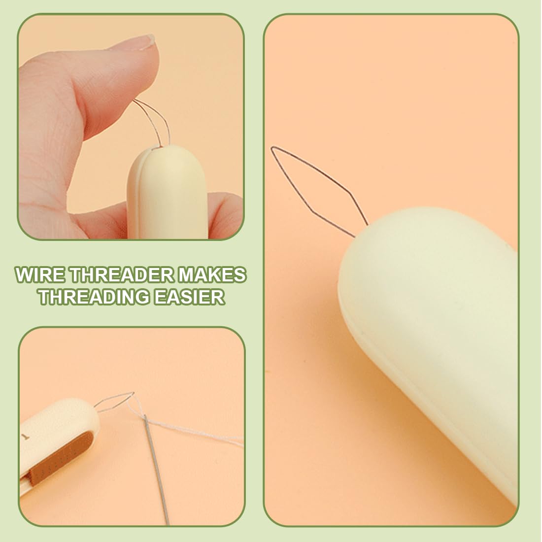 Lot De 3 Découseurs D'aiguille 2 En 1 à Double Extrémité Avec Enfile