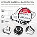 Radiator Cap, Radiator Cover Car, Radiator Coolant Reservoir Cap Compatible with Honda Accord 1994-2006 Civic 1992-2005 CRV 1997-2005 Pilot 2003-2008, Replaces OEM #19045-PAA-A01 19045PAAA01