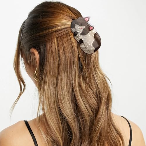 Pinzas para el cabello con diseño de gato para mujer miniatura 5
