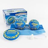 Wave Runner Water Skipping Ball- The Aqua Bounce Pool Balls (3-Pack) with Mesh Bag Ages - Outdoor, Pool Toys, Beach Vacation Essentials, Summer Beach Toys, Camping, Games