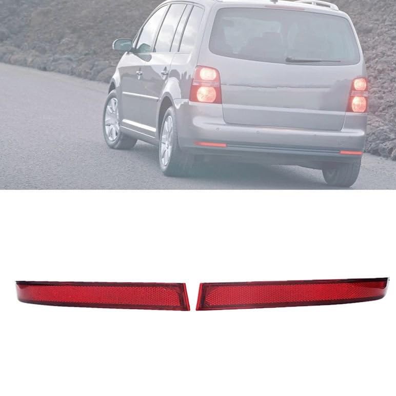 TGFOF 1 Par De Luces Reflectoras De Esquina Para Parachoques Trasero, Izquierda Y Derecha, Para Volkswagen VW Golf 6 MK6 VI No GTI No R 2009-2013, Reflector Rojo