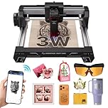 ATOMSTACK Swift Mini 3W Laser Engraver, 100% Pre-Assembled Beginner Machine, AI-Powered Software, 135x145mm Work Area, WiFi/Hotspot/USB for Wood Leather Acrylic DIY Gifts & Small Business
