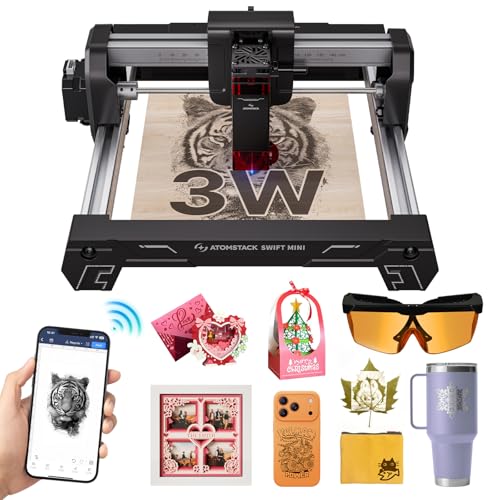 ATOMSTACK Swift Laser Engraver 3W for Beginners Swift Laser Cutter Machine Desktop Fully