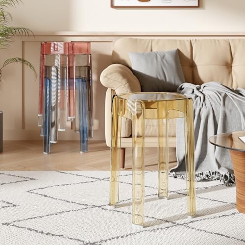 Robusto sgabello da doccia in plastica impermeabile, design impilabile per bagno, cucina, camera da letto, sala da pranzo e ufficio