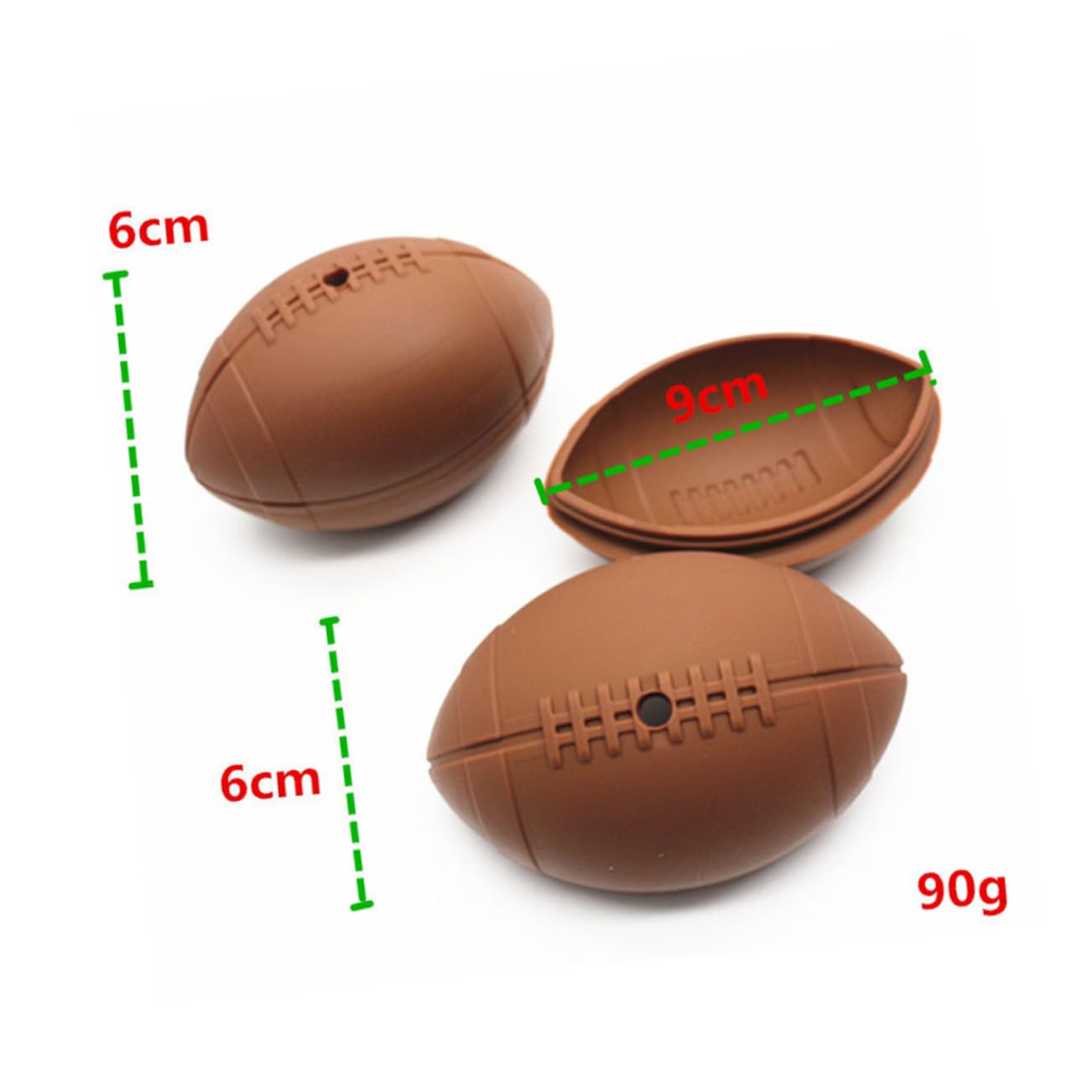 PRETYZOOM 4 Juegos Molde Creativo De Rugby Gran Bandeja De Cubitos De Hielo Bandeja De Cubitos De Hielo Para Vaso Cubo Fabricante De De Hielo De Rugby Maquina De Hielo 2 Piezas * 4
