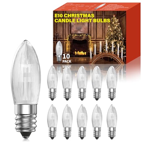 Klarlight E10 Schwibbogen 23V 3W Kerzen Glühbirne Warmweiss 2800K...