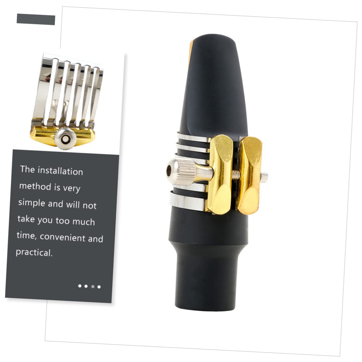 ibasenice 2stücke Stainless Steel Saxophone Clip Leicht Für Altsaxophon Und Tenorsaxophon Installieren Perfektes Zubehör Für Saxophonspieler Silberne Farbe