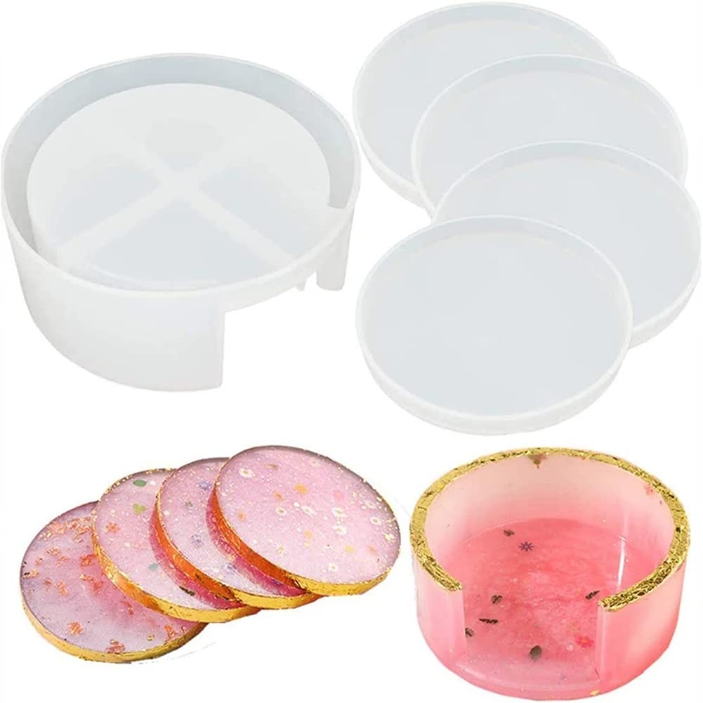 FDSHIP DIY Coaster Mold Creative Epoxy Mold Multipurpose Resin Craft Mold Silicone Casting Mold (Cups Mats) (B09QYH14VY) Amazon Price History, Amazon Price Tracker