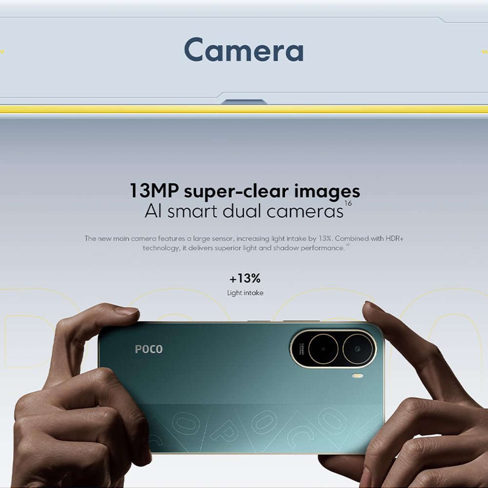 XIAOMI POCO C81 Pro 4G Smartphone, 4+256Go, 6,9", Unisoc T7250, 6000 mAh, 15 W, Android 15, écran IPS LCD 120 Hz, avec Chargeur (Vert)