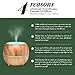 artnaturals Aromatherapy Essential Oil Diffuser – (5.0 Fl Oz / 150ml Tank) – Ultrasonic Aroma Humidifier, Auto Shut-Off – for Home, Office & Bedroom