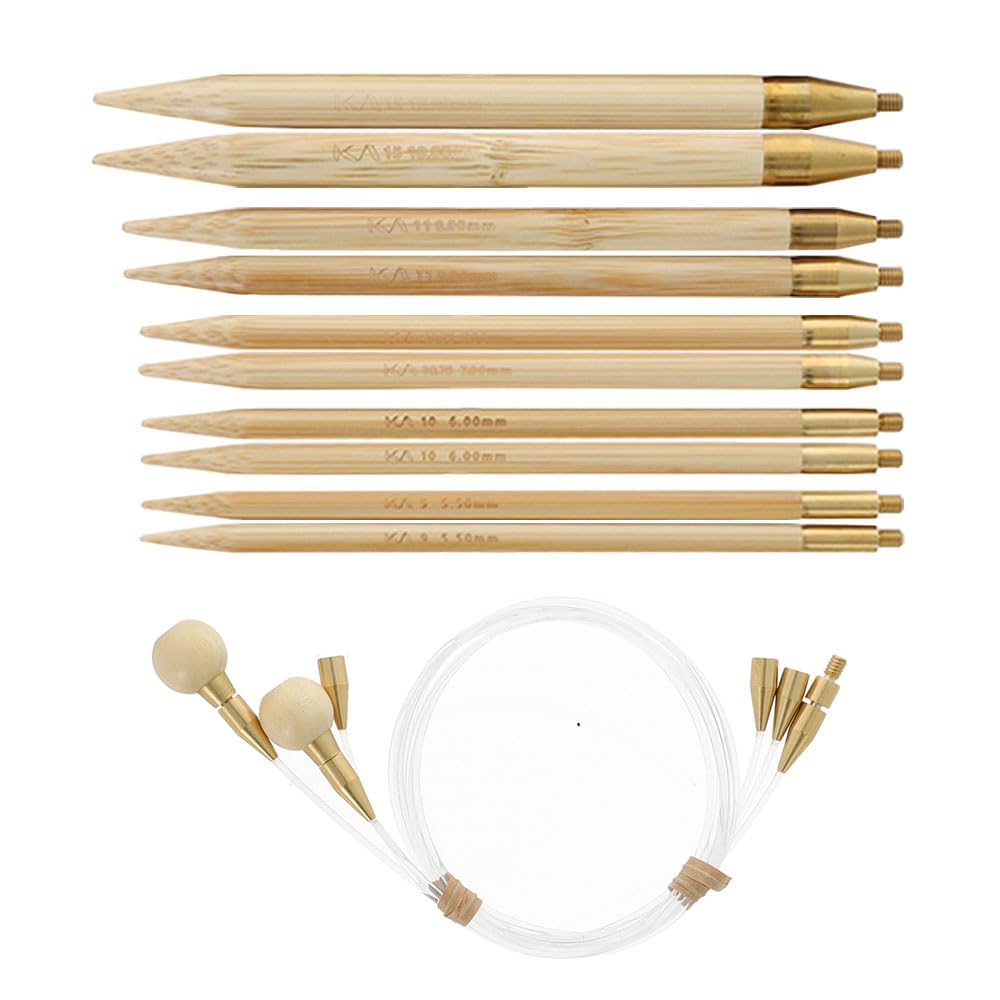 Seeknit Beige - Shirotake (Size L) Interchangeable Circular Needle Set - 1 Piece,