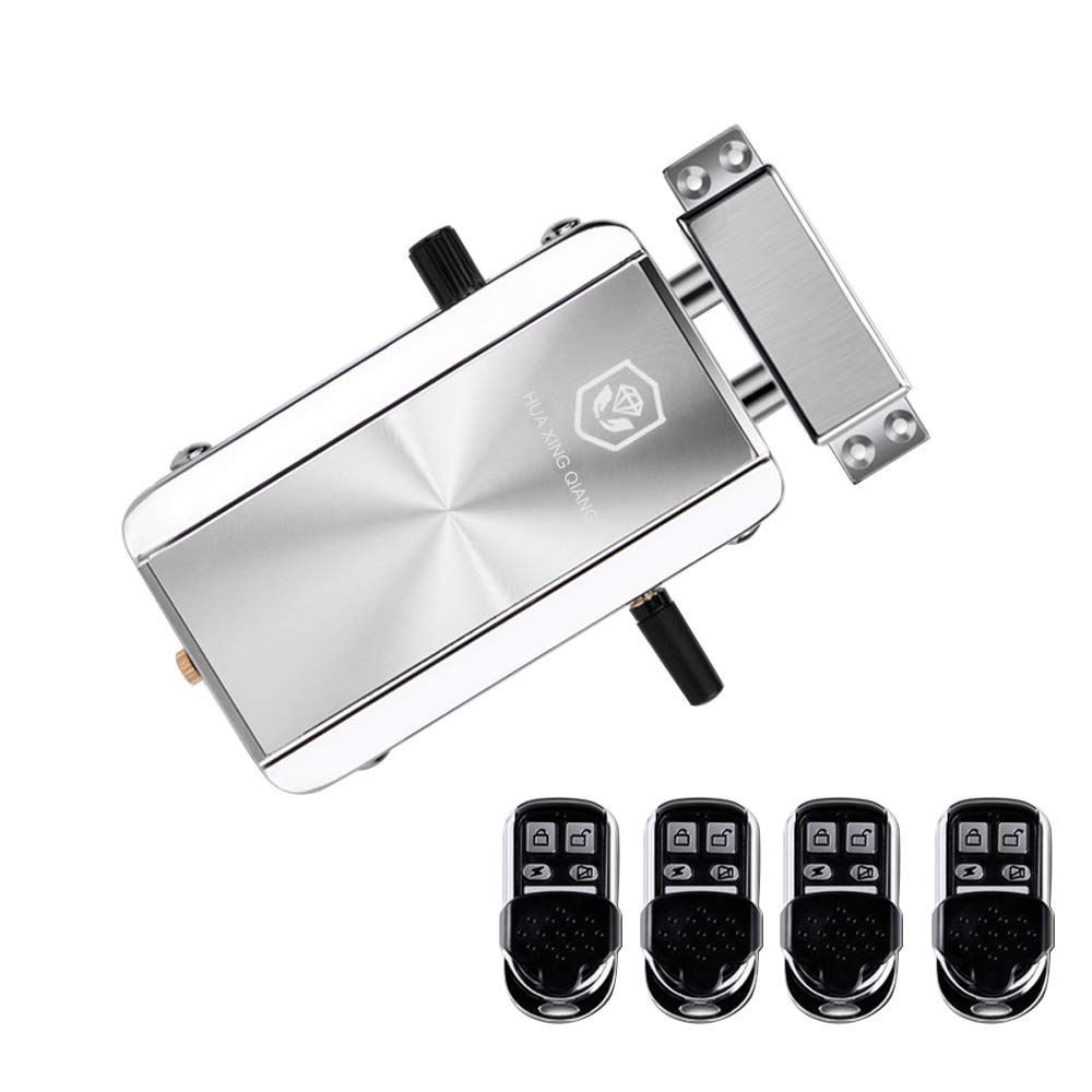 Irfora Home Door Lock Kit - Remote Control Keyless Entry - Deadbolt Access Control System for Home Hotel Apartment