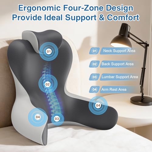 51% Off Ergonomic Reading Pillow with Memory Foam Support