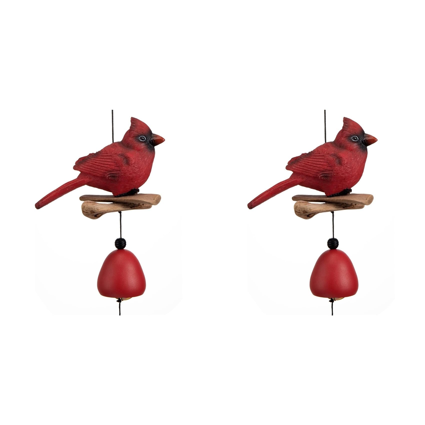 Hndhbfgrt 2X Cardinal Bird Wind Chime, Cardinal Gifts for Glory Gift, Bird Bell Chimes for Garden Backyard Church