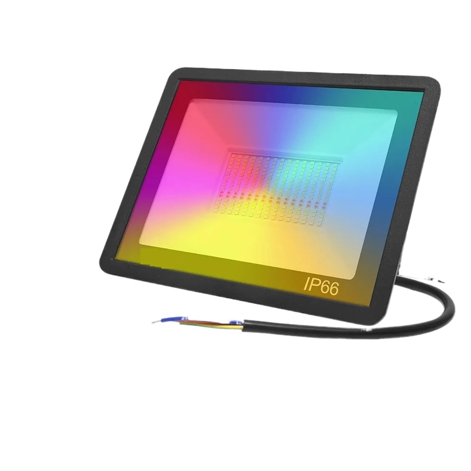 LED Strahler Außen, Tuya Smart Flutlicht LED Reflektor Außenbeleuchtung 30W 50W 100W RGB Dimmbar Warm Kalt Weiß Licht Unterstützung(With Remote Control,30W_WIFI AND BTOOTH)