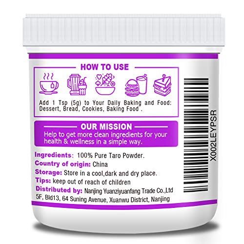 100% Pure Taro Powder, All Natural Taro Root Powder, 5.3oz(150g), Perfect for Baking Food, No Filler, No Fmo - Thumbnail 6