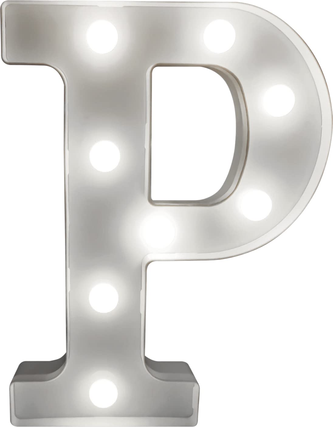 St Helens Home And Garden Battery Operated 3D Led Letter P Light from B&Q