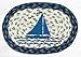 7.5 x 11 in. OMSP-443 Sailboat Printed Oval Swatch