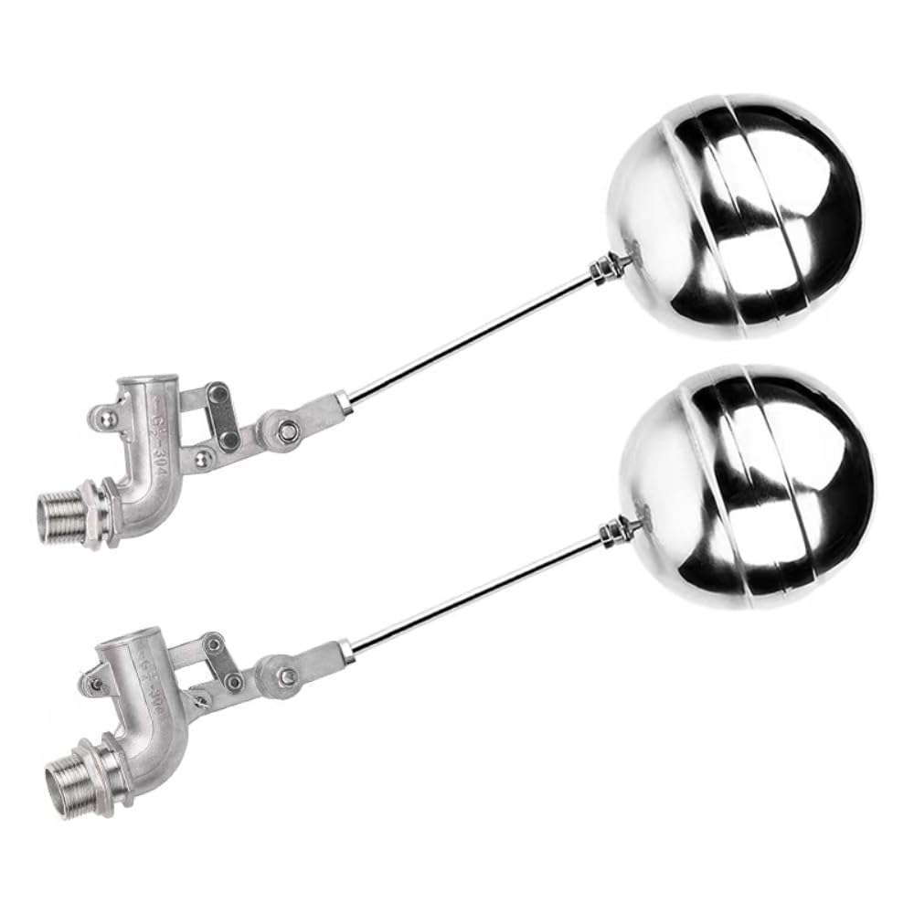 Adjustable 304 SUS Float Ball Valve- Reliable Water Level Control for Tanks and Pools,1pcs(3/4inch)