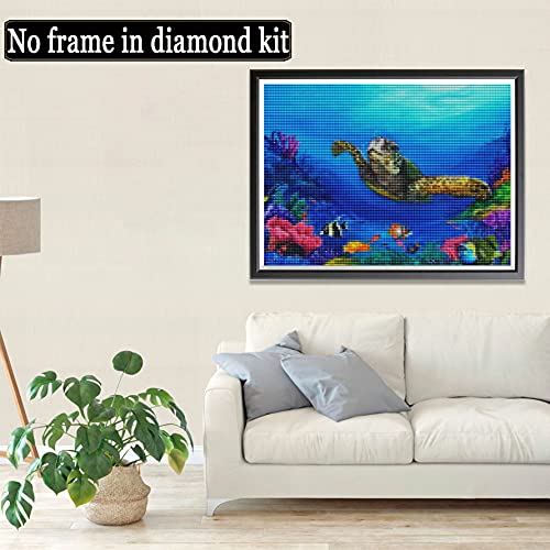 Sugamm 5D DIY Diamond Painting koraal volledige Diamant Schilderij Zeeschildpad Kit strassteentjes, borduurwerk foto's… - Image 3